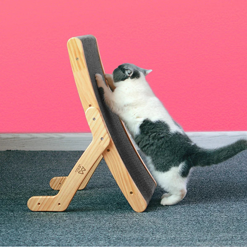 Solid Wooden Cat Scratcher