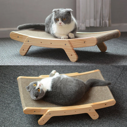 Solid Wooden Cat Scratcher